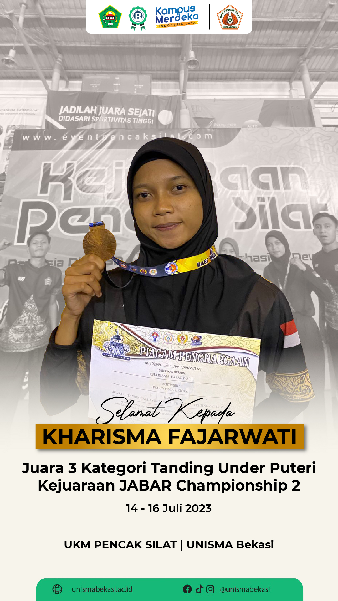 UNISMA Kharisma Fajarwati_UKM Pencak Silat UNISMA Kharisma Fajarwati_UKM Pencak Silat