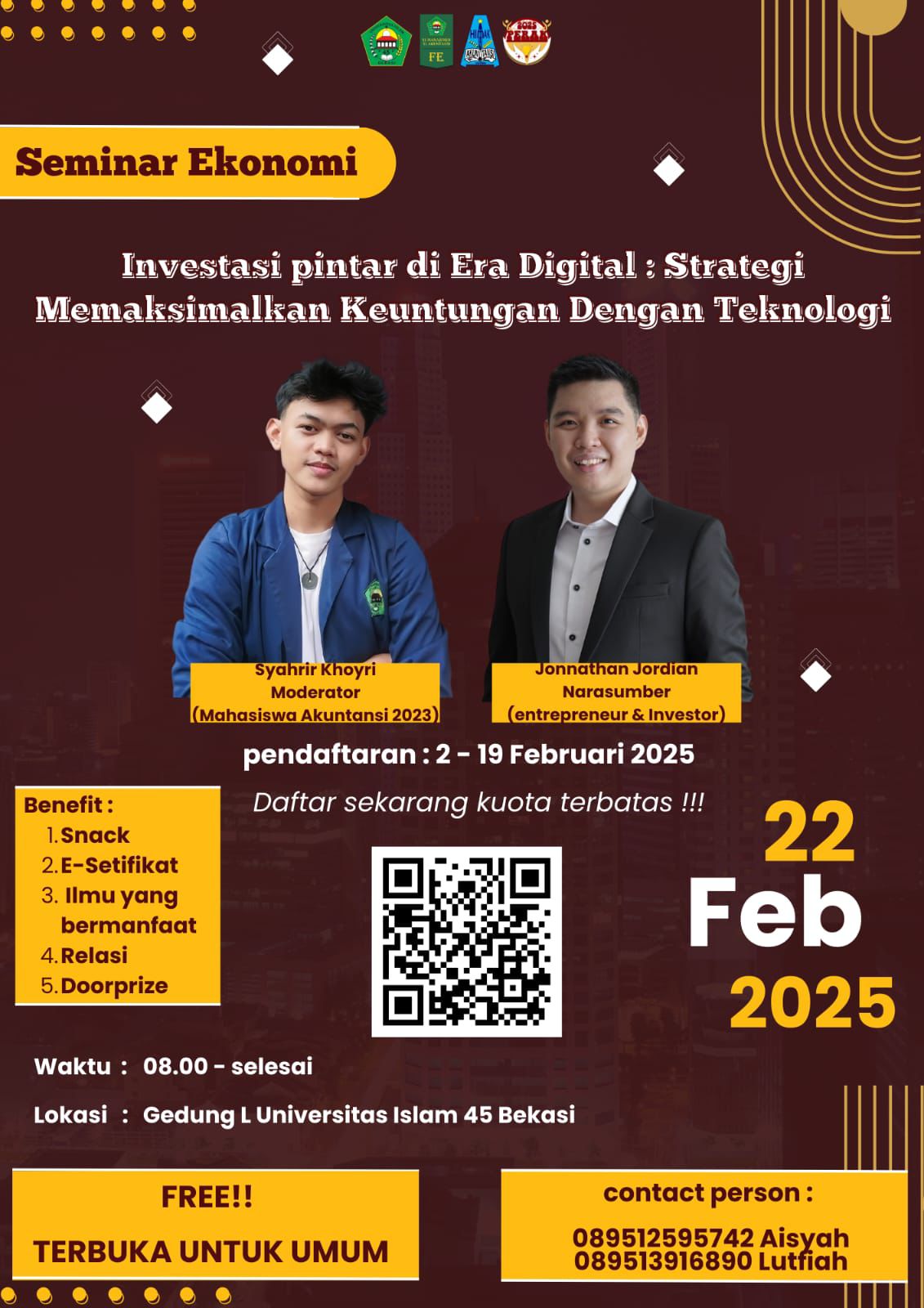 17 - 28 Februari 2025 Pekan Raya Akuntansi 2025 (Olimpiade Akuntansi Nasional SMK, Badminton, Seminar Ekonomi) (1)
