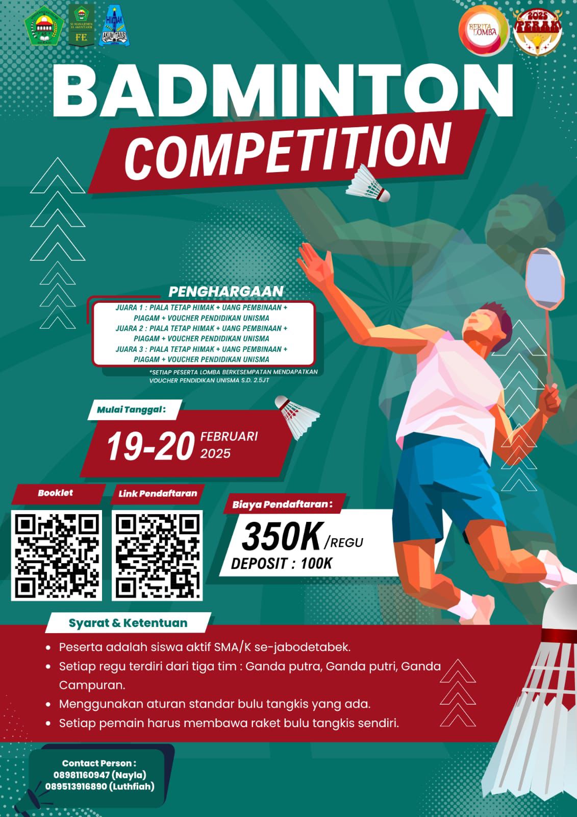 17 - 28 Februari 2025 Pekan Raya Akuntansi 2025 (Olimpiade Akuntansi Nasional SMK, Badminton, Seminar Ekonomi) (3)