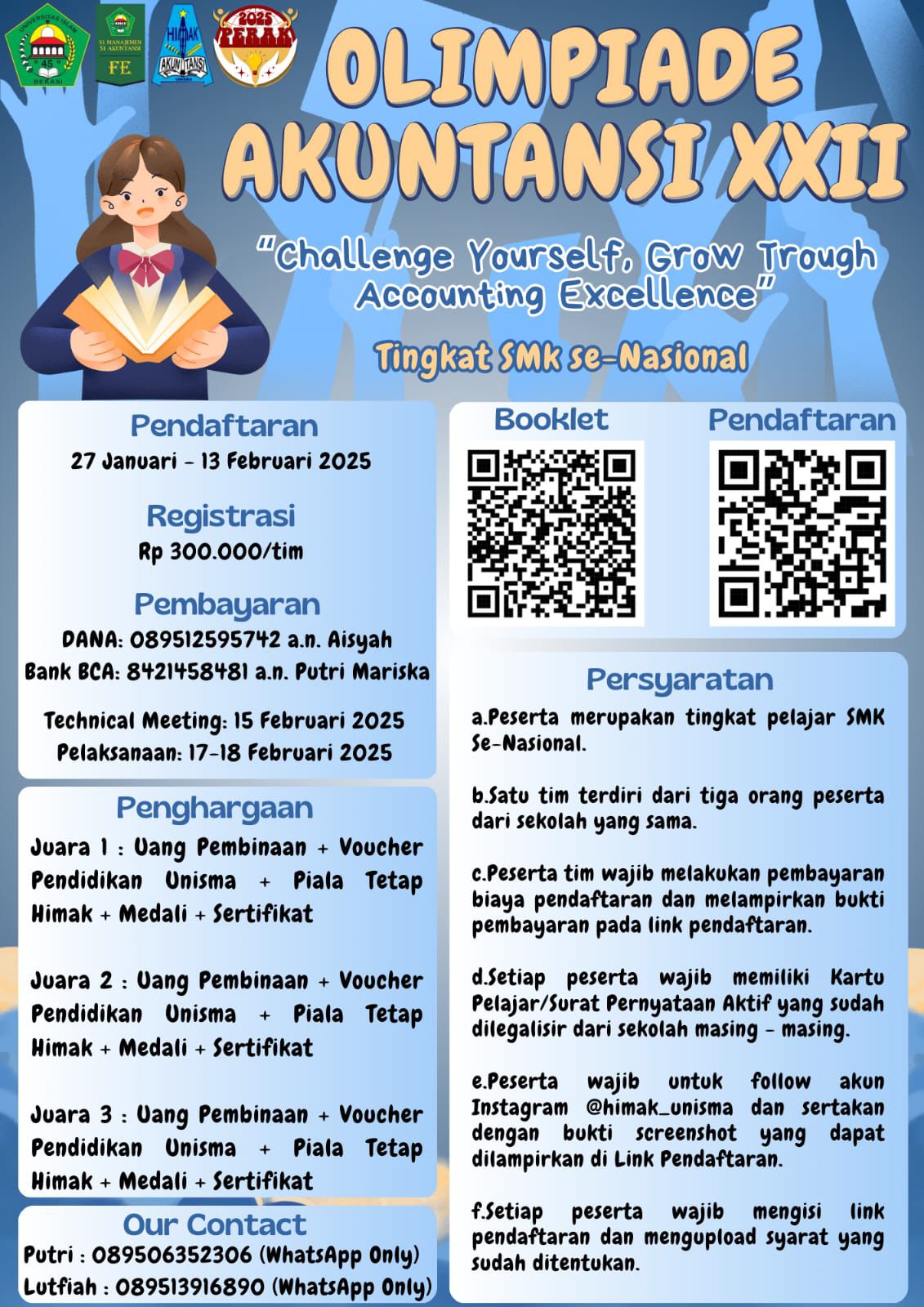 17 - 28 Februari 2025 Pekan Raya Akuntansi 2025 (Olimpiade Akuntansi Nasional SMK, Badminton, Seminar Ekonomi) (4)