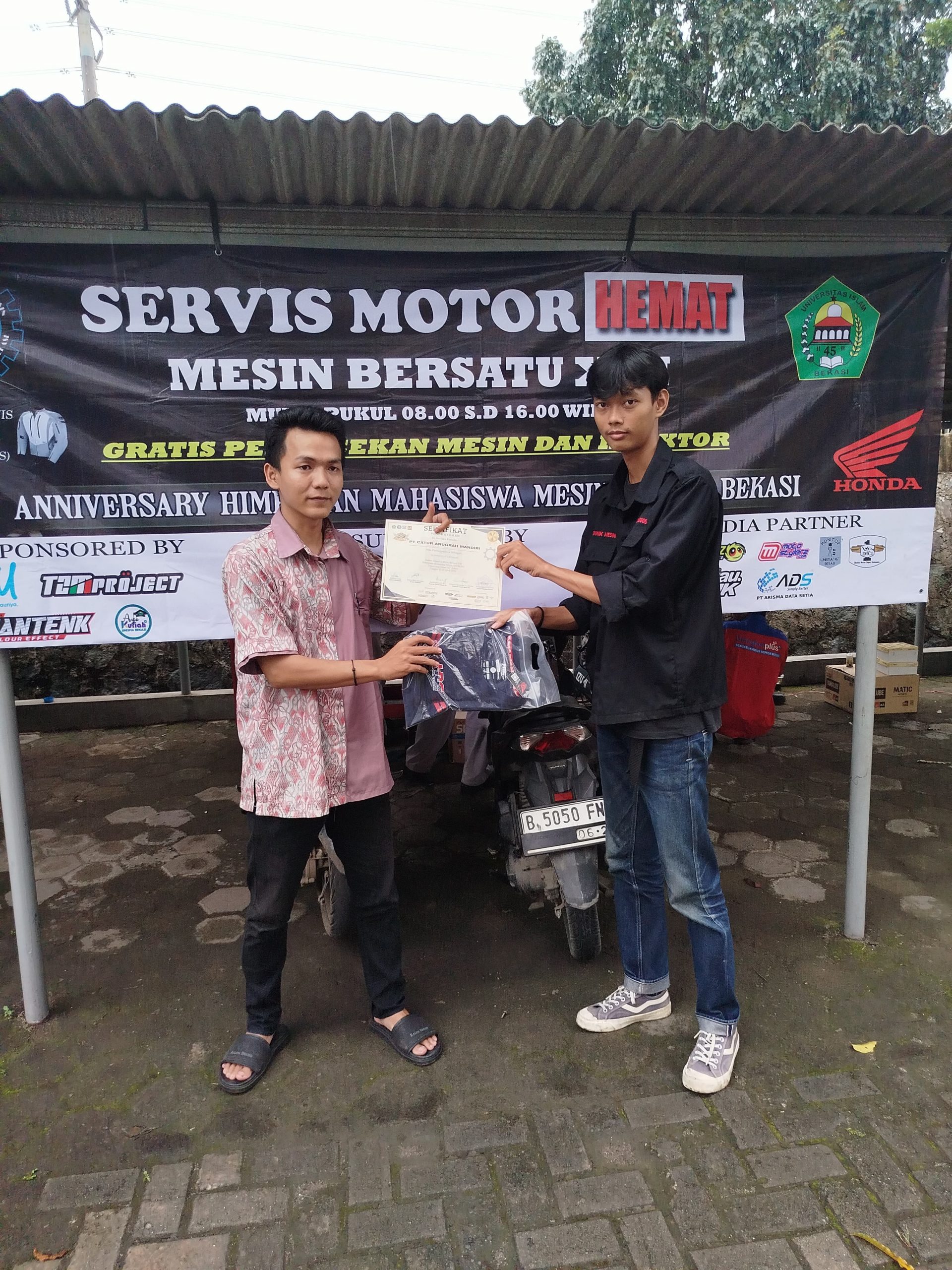 servis unisma bekasi universitas islam 45 mesin bersatu honda