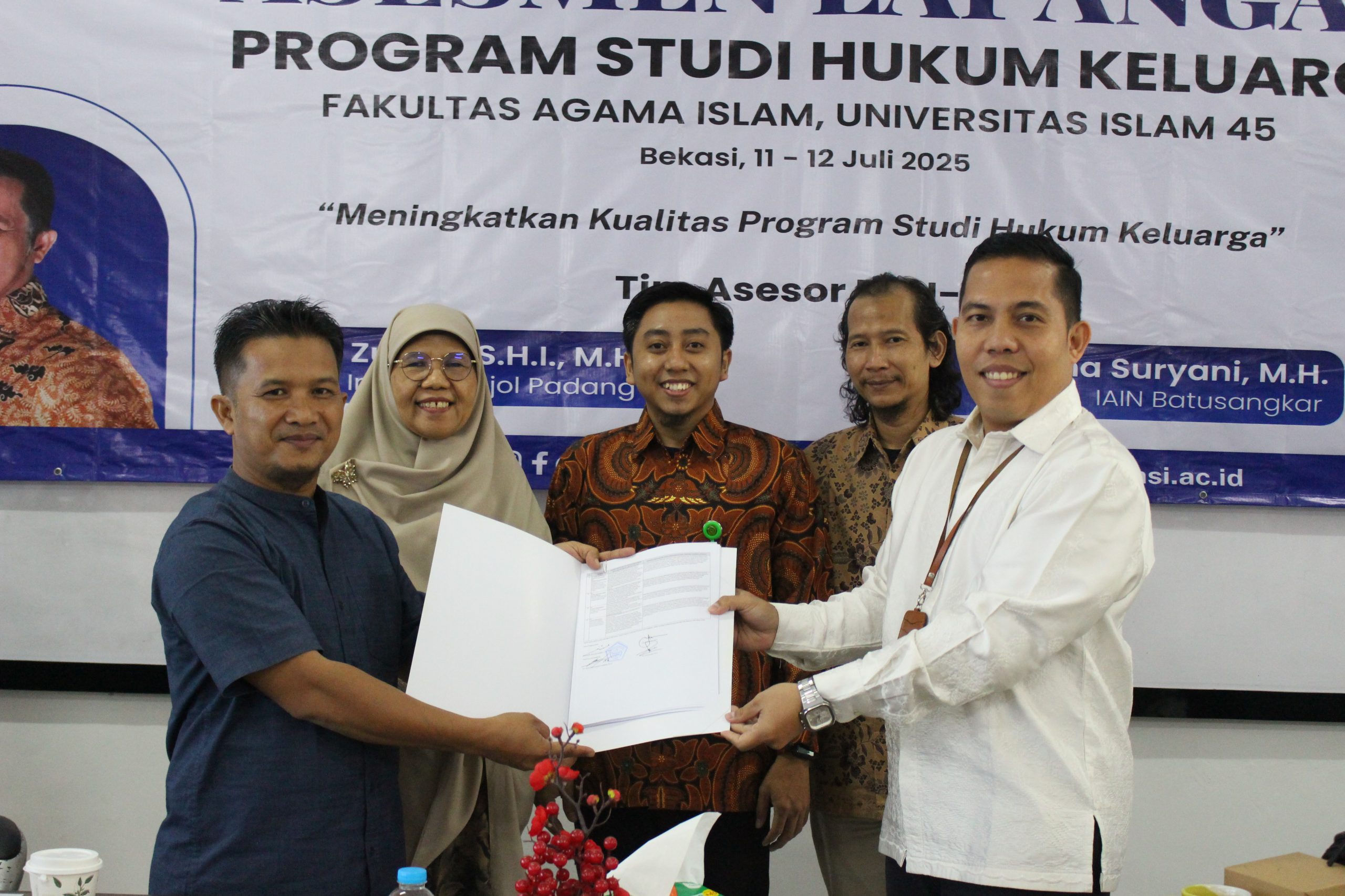BAN-PT Melakukan Asesmen Lapangan Akreditasi Program Studi Hukum Keluarga (7)