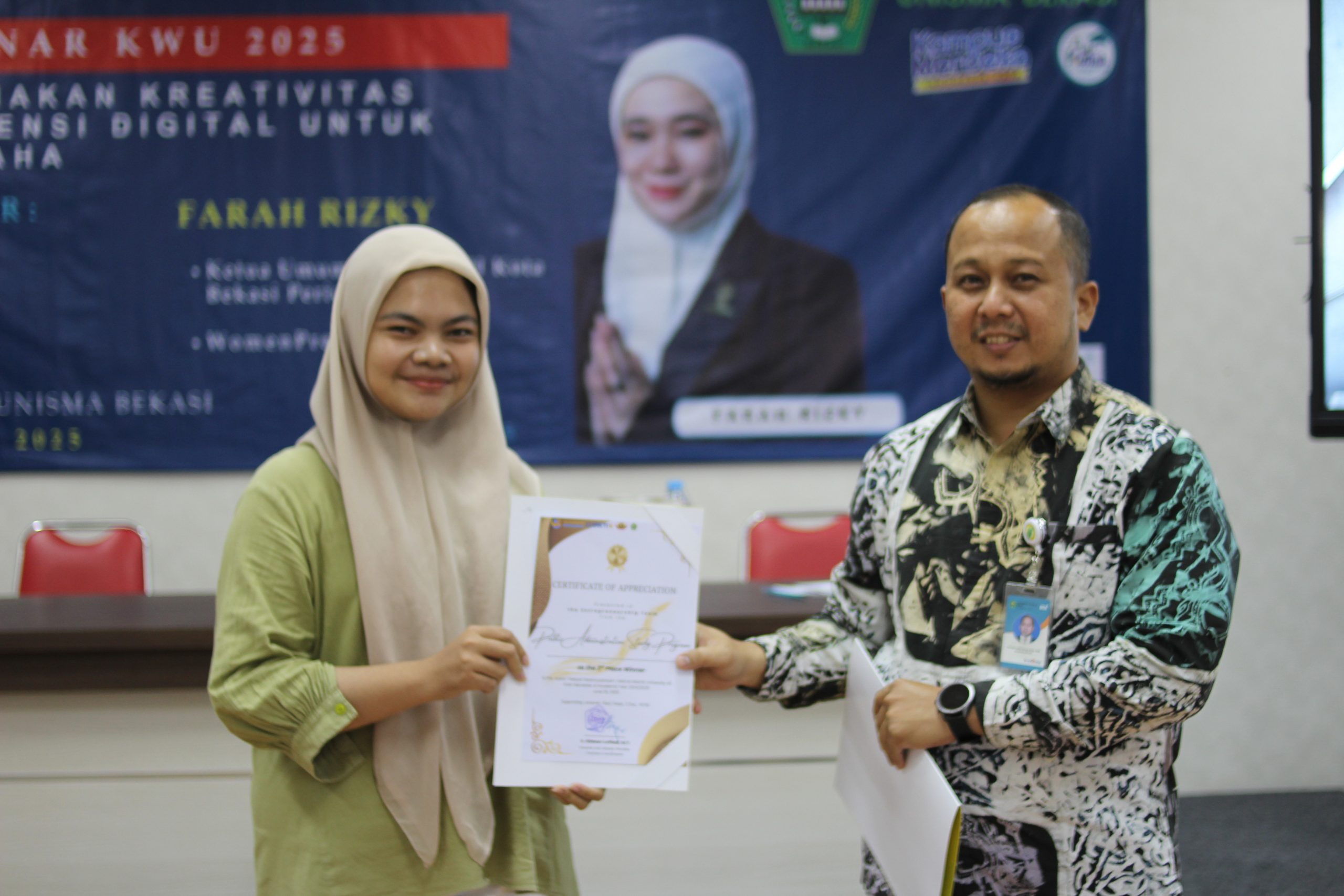 UNISMA Bekasi Gelar Seminar KWU 2025 Dorong Mahasiswa Kampus Bekasi Jadi Wirausahawan Digital (4)d