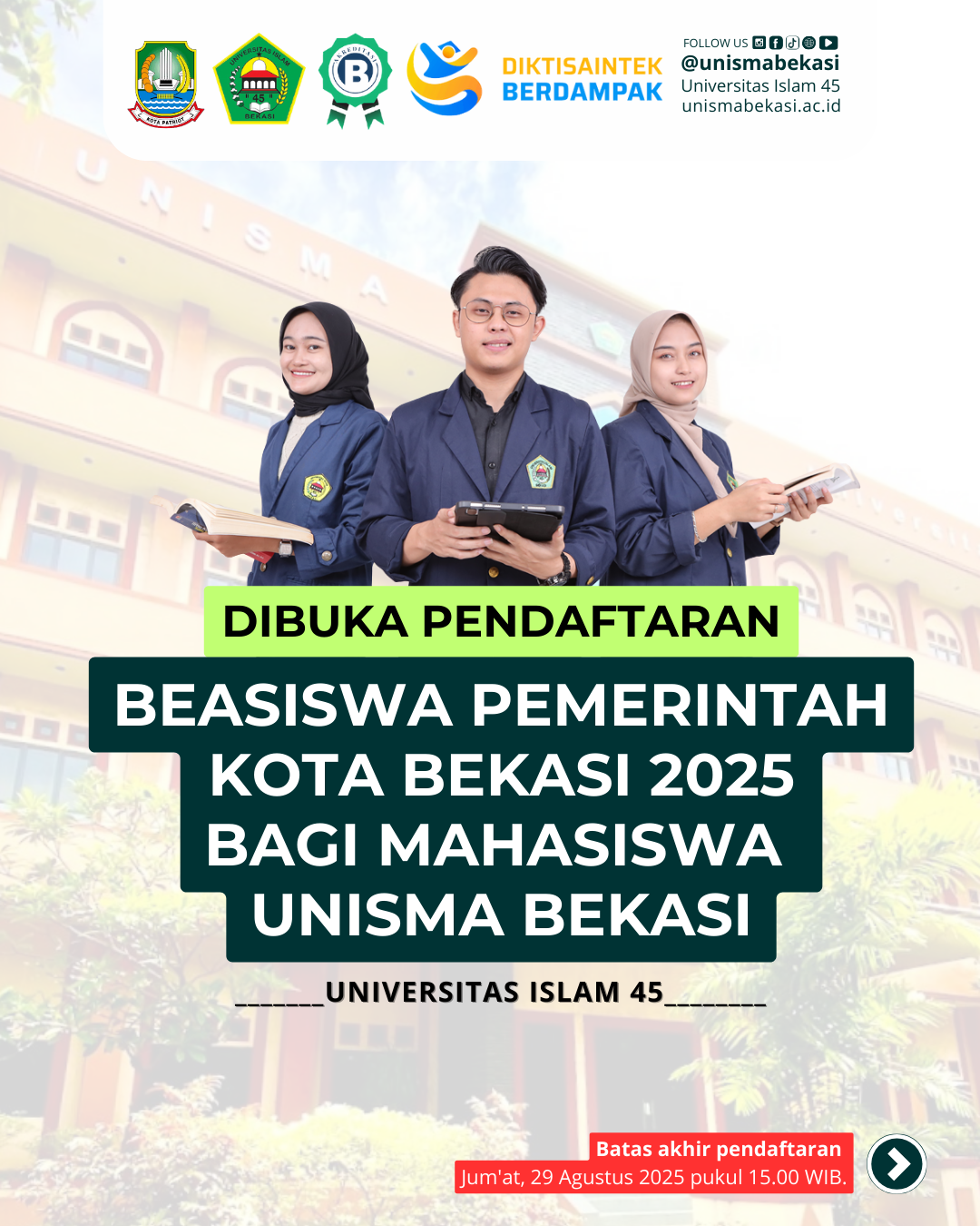 infografis-flyer-beasiswa-pemkot-bekasi-2025 (1) jadwal pendaftaran persyaratan