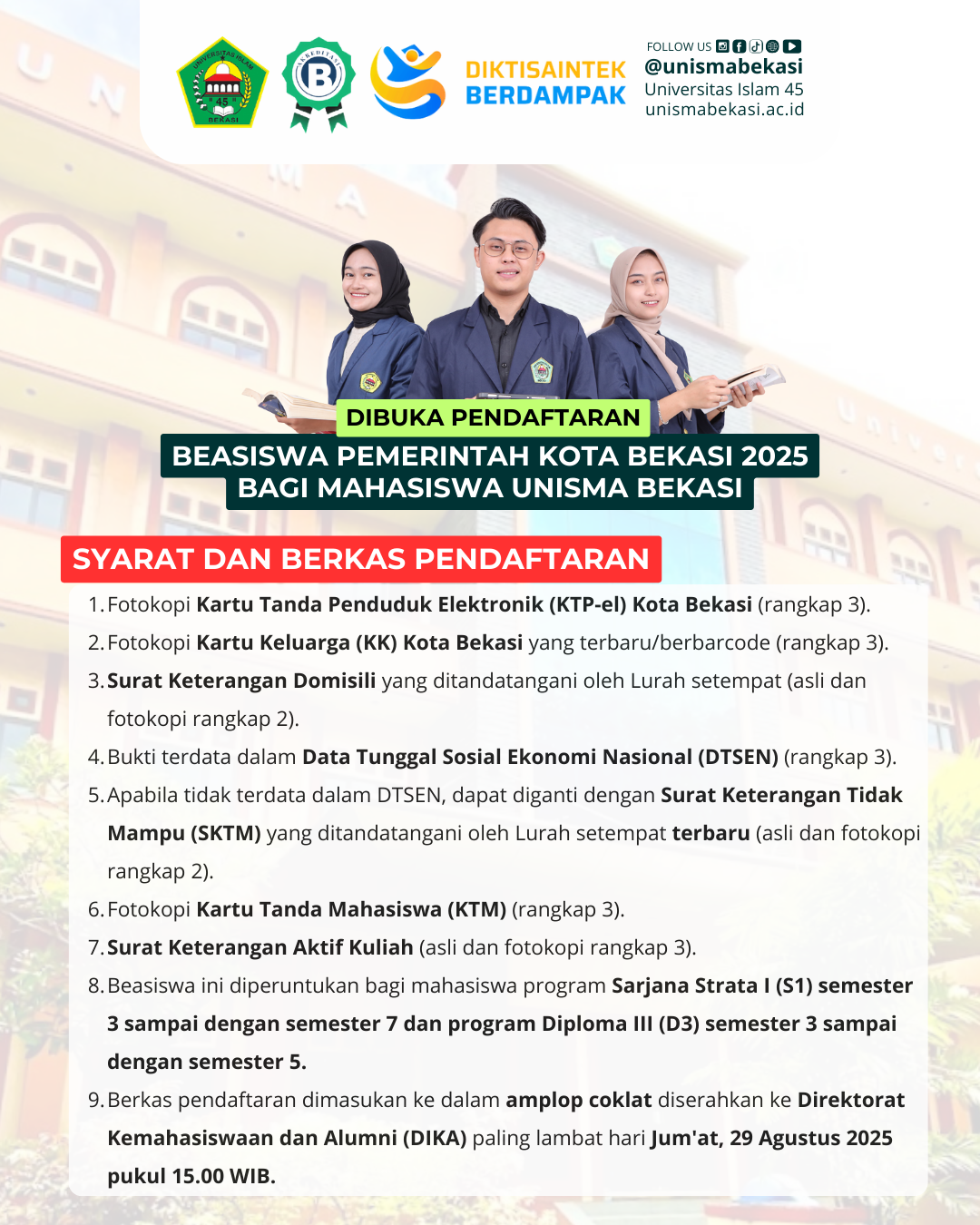 infografis-flyer-beasiswa-pemkot-bekasi-2025 (2) jadwal pendaftaran persyaratan